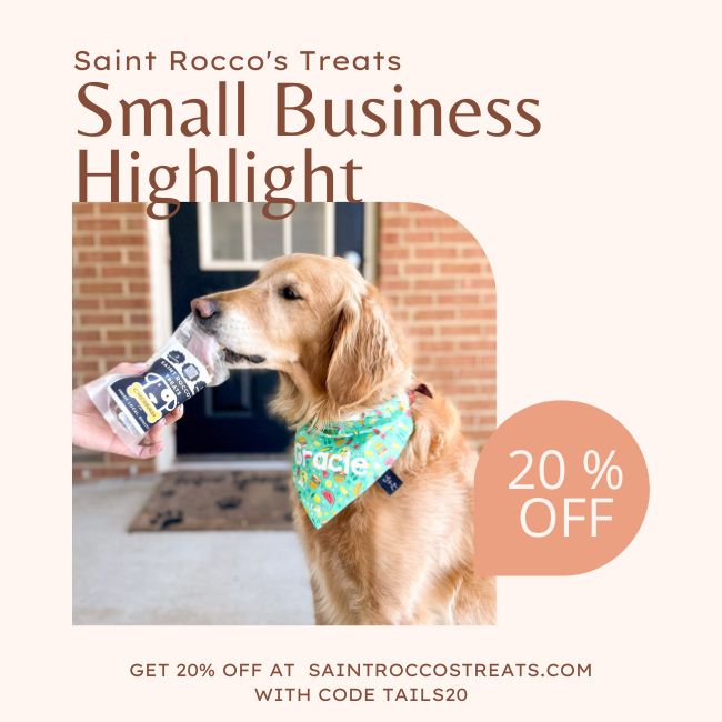 Small Business Highlight- Saint Rocco's Treats – Tails Up, Pup