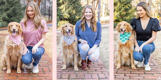 Tips on coordinating our Women’s Clothing with our Dog Bandanas